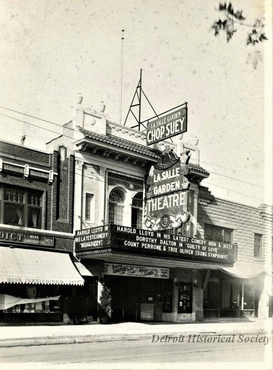 old photo from matt wilkinson La Salle Garden Theatre, Detroit